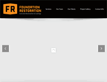 Tablet Screenshot of foundationrestoration.com